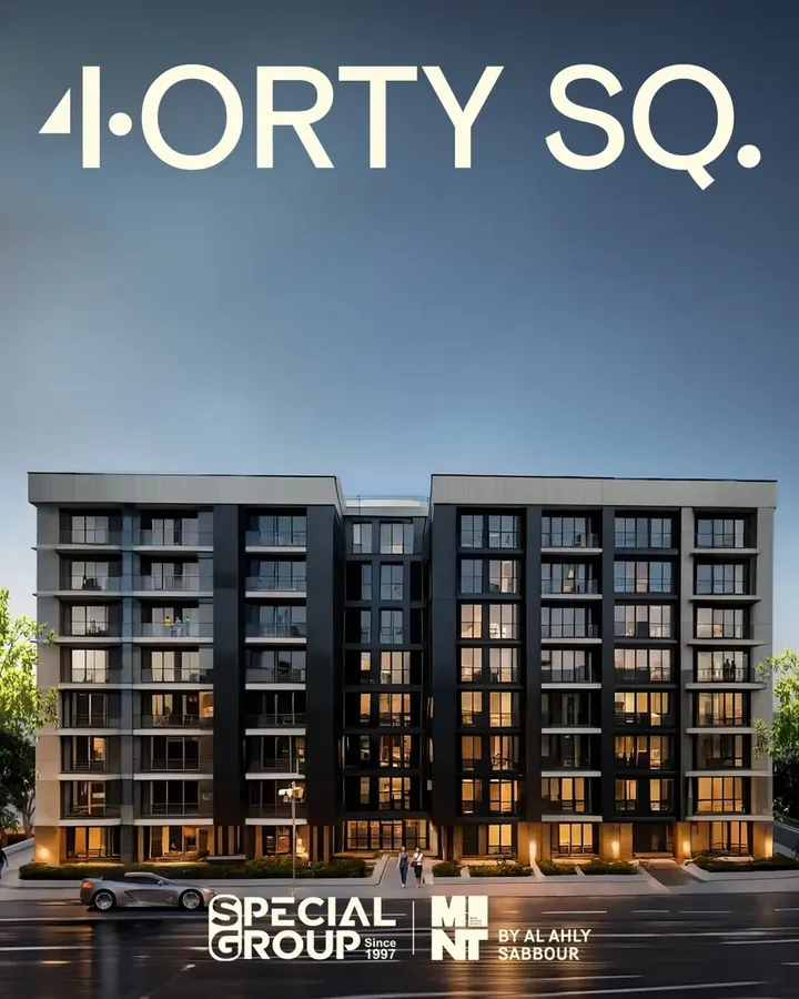 Modern residential building facade at 40 Square