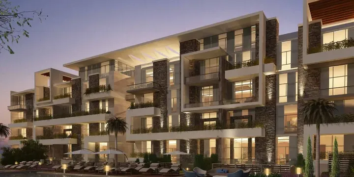 عمارات سكنية حديثة وقت الغروب في الباتيو كاسا