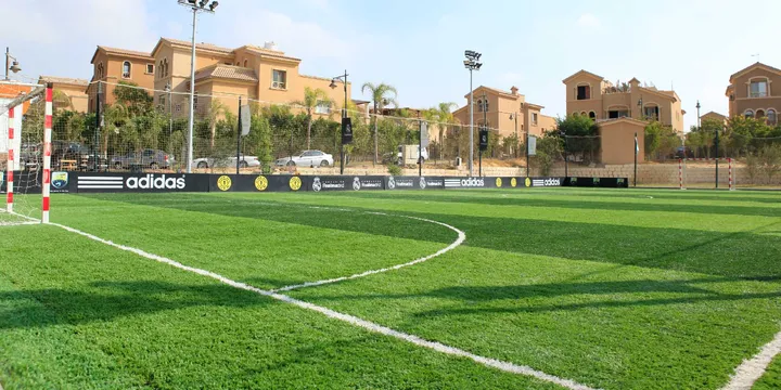 The football pitch at Katameya Hills compound