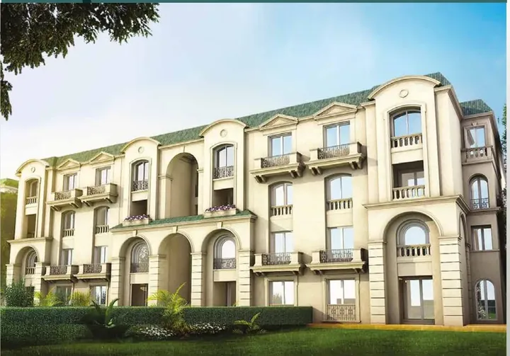 Residential building with a classical arched facade in L'Avenir