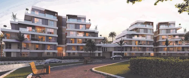 عمارات متدرجة وطريق داخلي في سكاي كوندوز فيليت