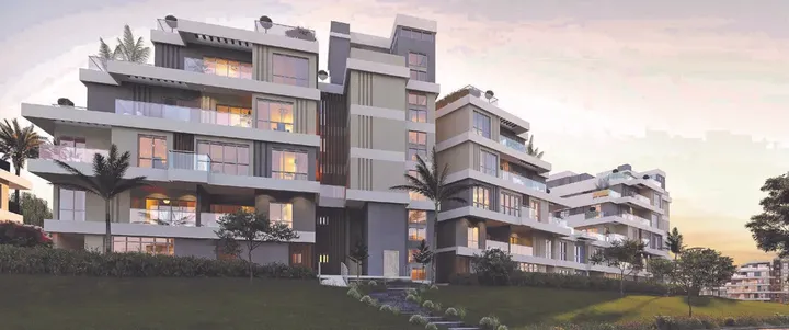 واجهة متدرجة لعمارة في سكاي كوندوز