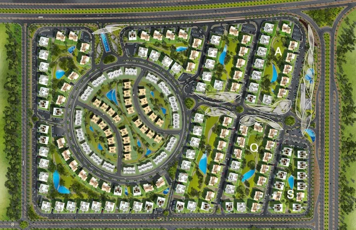 Master plan of The Square Compound, Fifth Settlement