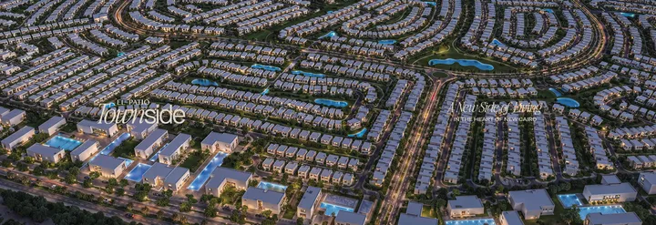 فيلا 310 م² بأربع غرف وستة حمامات للبيع في الباتيو تاون سايد