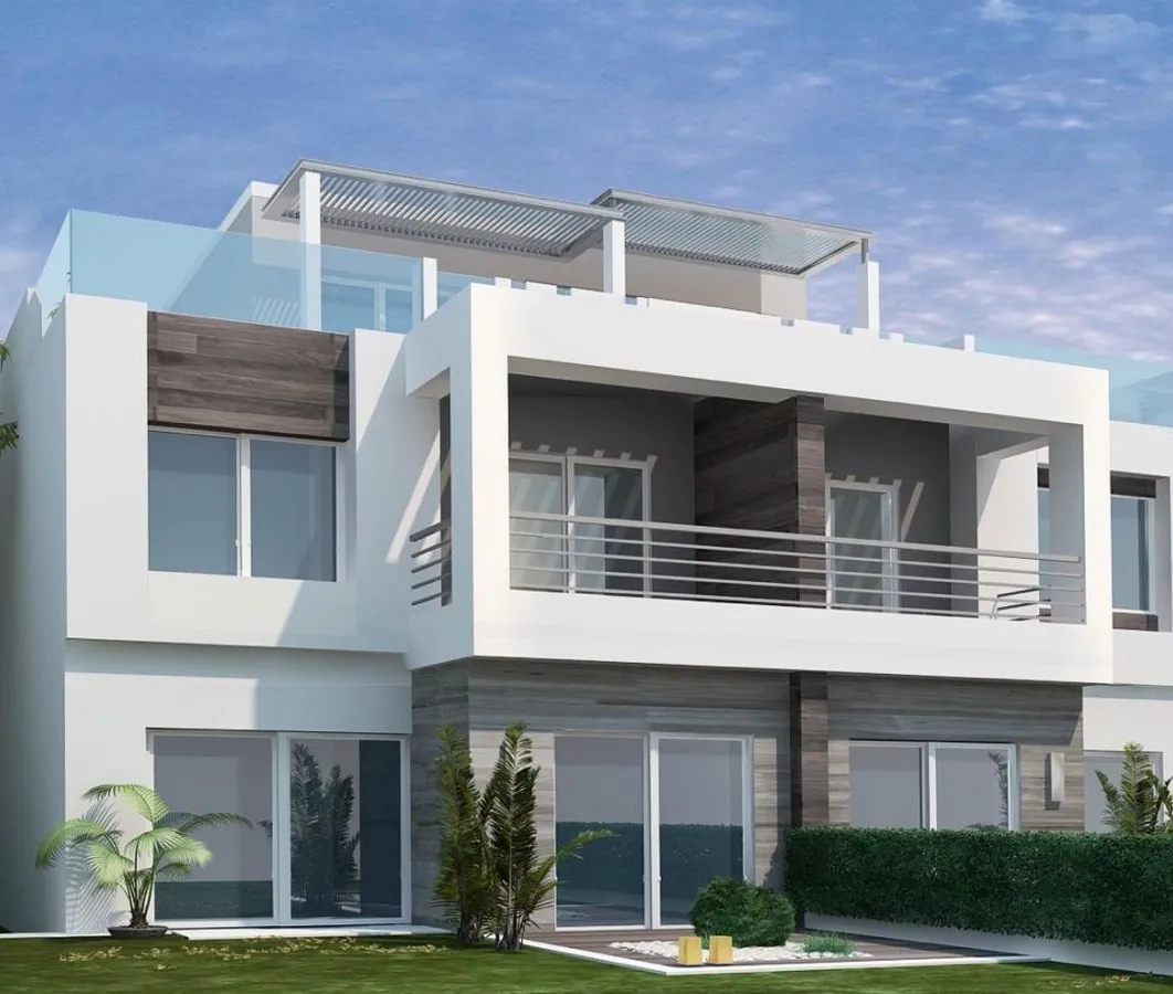Six-bedroom 280 m² townhouse with 360 m² land for sale in Palm Hills Golf Extension