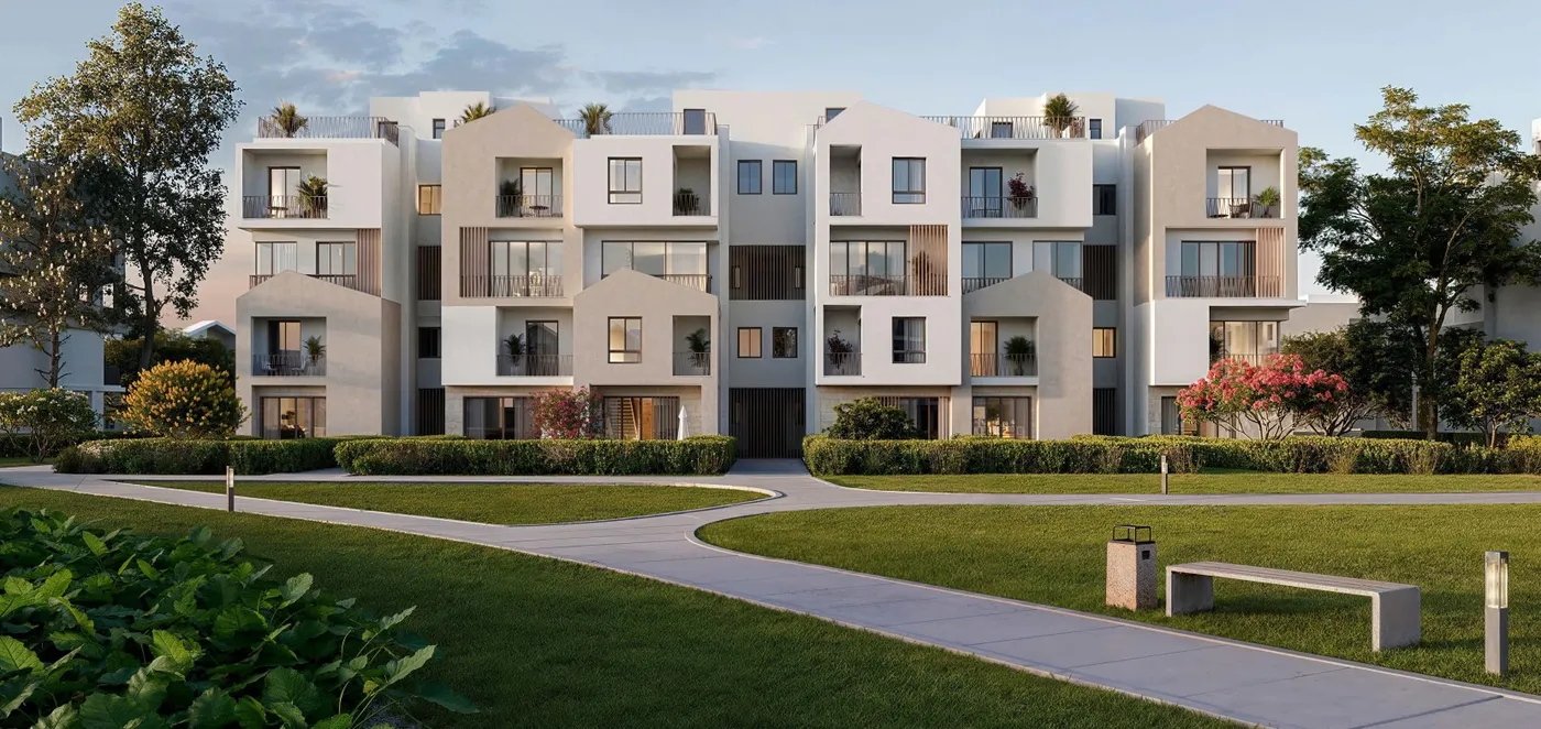 110 m² one-bedroom apartment with annual installments to 2029 for sale in Karmell SODIC