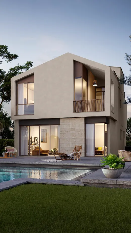 385 m² villa on a 605 m² plot with an 84 m² roof for sale in Karmell SODIC