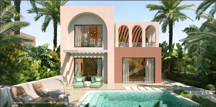 3-bedroom 253 m² core-and-shell villa on a 353 m² plot for sale in Ogami SODIC