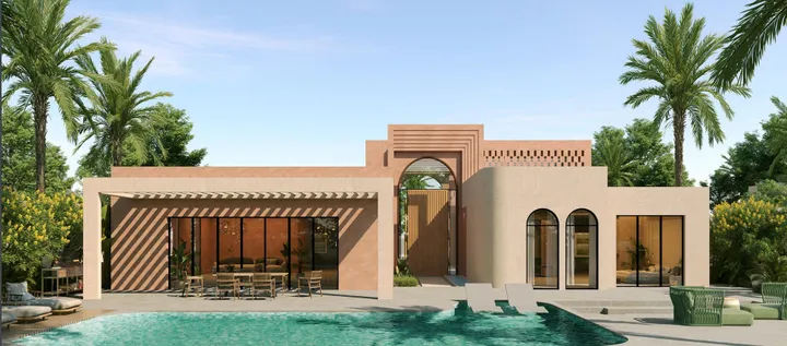 4-bedroom 310 m² villa with a direct lagoon view for sale in Ogami SODIC