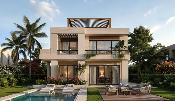 174 m² penthouse with a 128 m² roof for sale in SODIC Eastvale