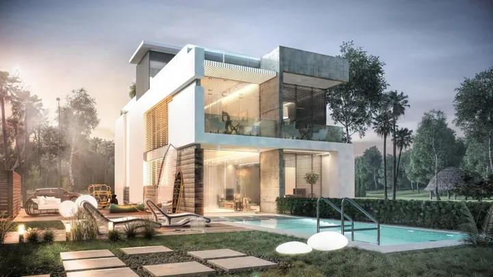 320 m² 4-bedroom developer villa with a 100 m² garden for sale in La Vista Ras El Hekma
