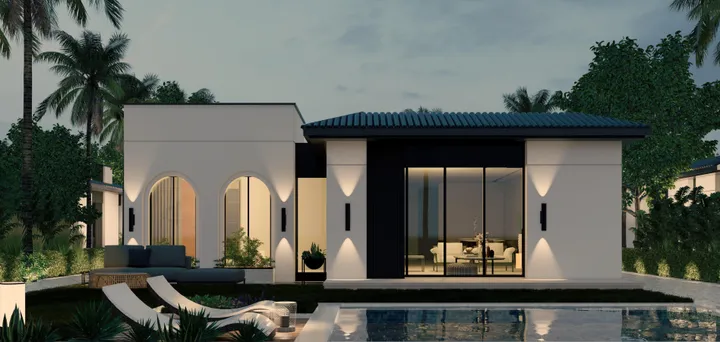 Fully finished 220 m² villa with a 370 m² garden for sale in At East