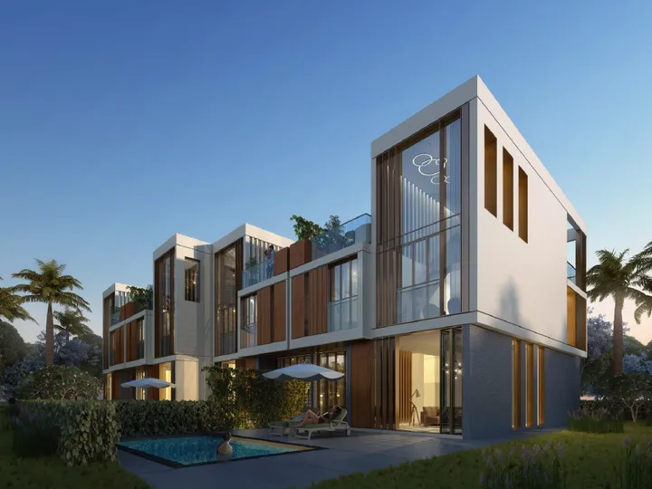 303 m² townhouse on a 335 m² plot with nanny's room for sale in The City of Odyssia
