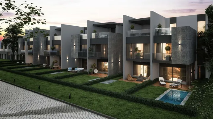 169 m² corner townhouse with a 180 m² garden and roof for sale in Rare