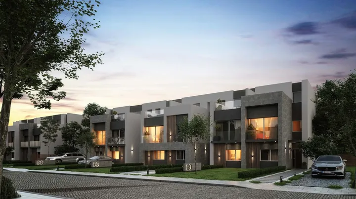 169 m² corner townhouse with a 180 m² garden and roof for sale in Rare