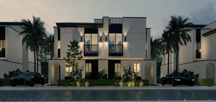 Semi-finished twin house, 190 m² built on 241 m² of land, for sale in At East