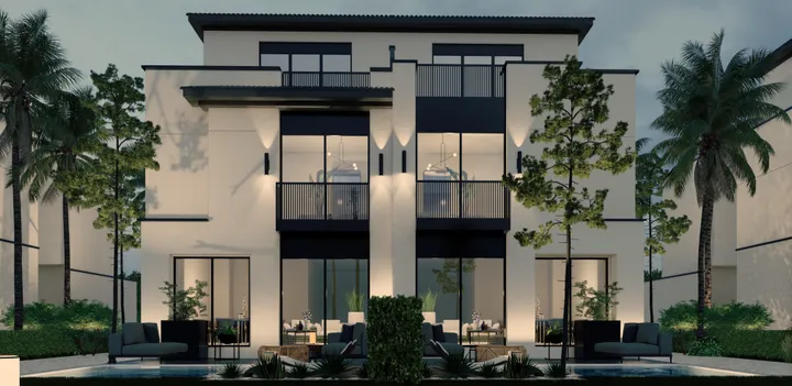 Two-storey twin house, 190 m² on land of 236 m², for sale in At East