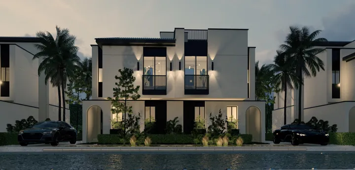 Two-storey twin house, 190 m² on land of 236 m², for sale in At East