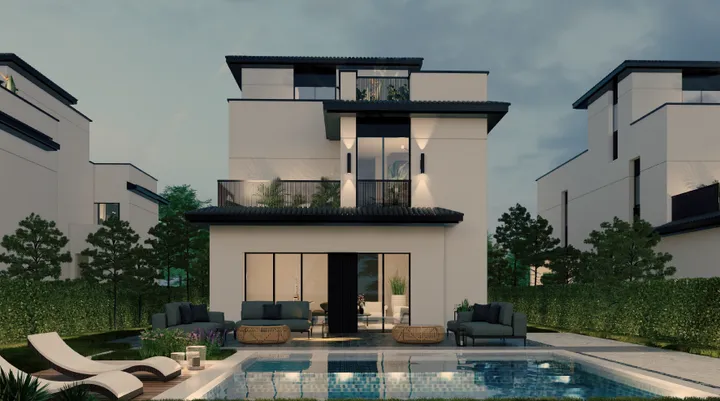 210 m² four-bedroom villa on a 360 m² plot for sale in At East