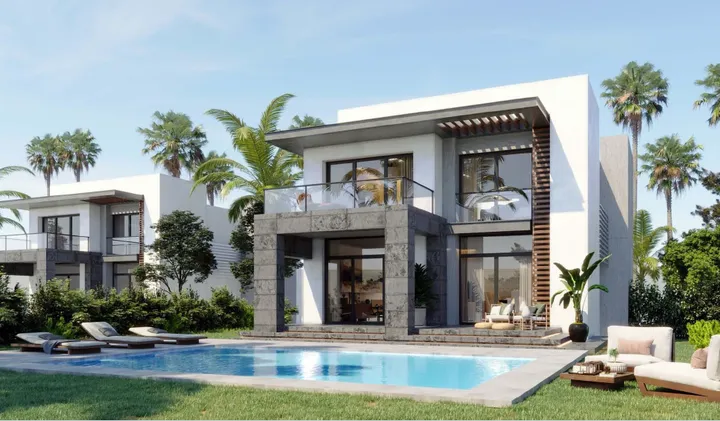 First-row 284 m² sea-view villa for sale in Gaia