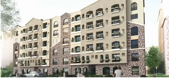 168 m² semi-finished three-bedroom apartment for sale in Green Square