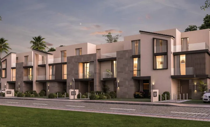 Core and shell 198 m² townhouse on a 150 m² plot for sale in Keeva