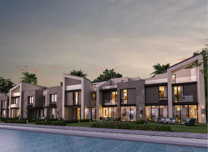 Core and shell 198 m² townhouse on a 150 m² plot for sale in Keeva