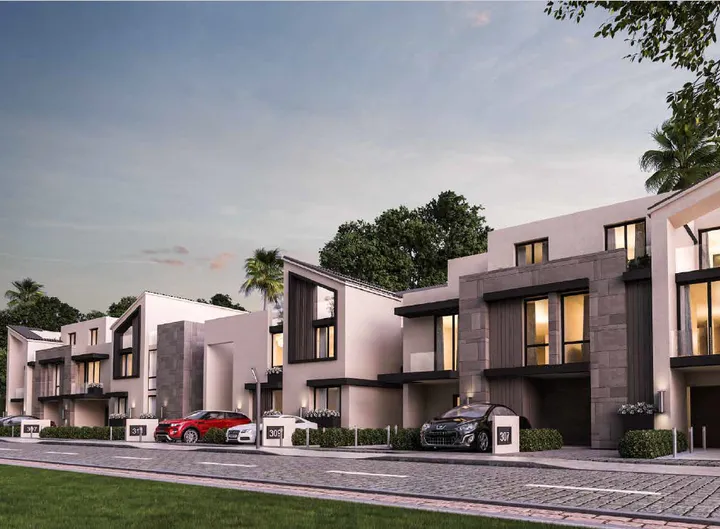 Core and shell 198 m² townhouse on a 150 m² plot for sale in Keeva