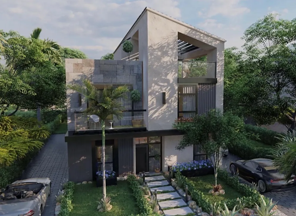 Semi-finished 295 m² villa on a 458 m² plot for sale in Keeva