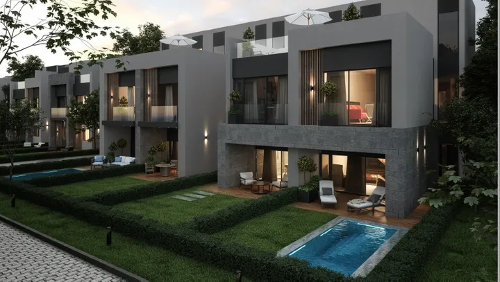 Near-delivery 166 m² townhouse, 150 m² land plot, for sale in Rare