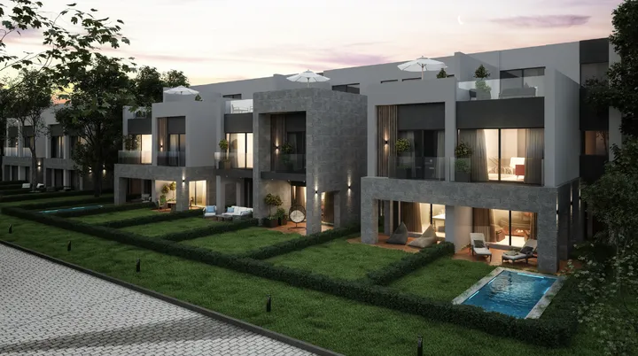 Core-and-shell townhouse, 196 m² built on 185 m² of land, for sale in Rare