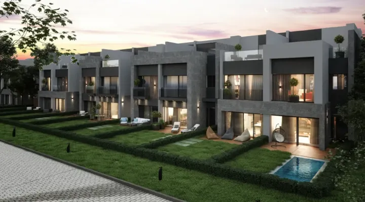 199 m² townhouse with a 112 m² garden and 82 m² roof for sale in Rare