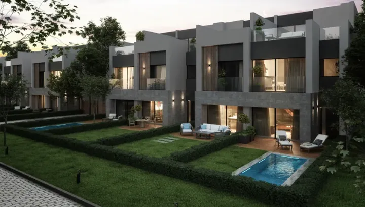 199 m² townhouse with a 112 m² garden and 82 m² roof for sale in Rare