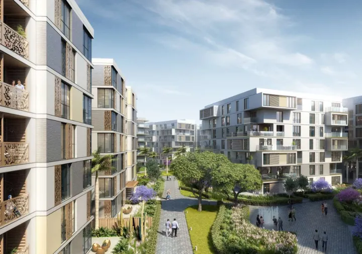 Ready semi-finished 133 m² two-bedroom apartment for sale in The City of Odyssia