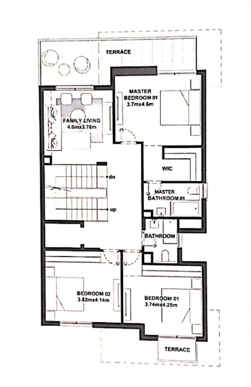 Floor plan of 350 m² villa on a 537 m² plot for sale in The Estates SODIC
