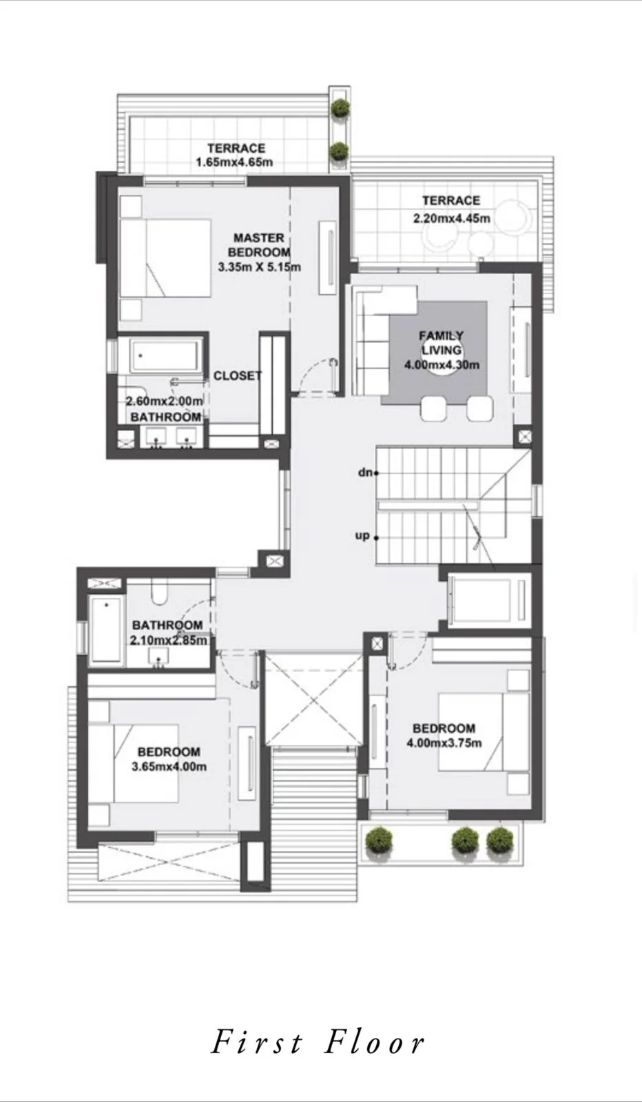 Floor plan of 353 m² villa on a 665 m² plot for sale in The Estates SODIC