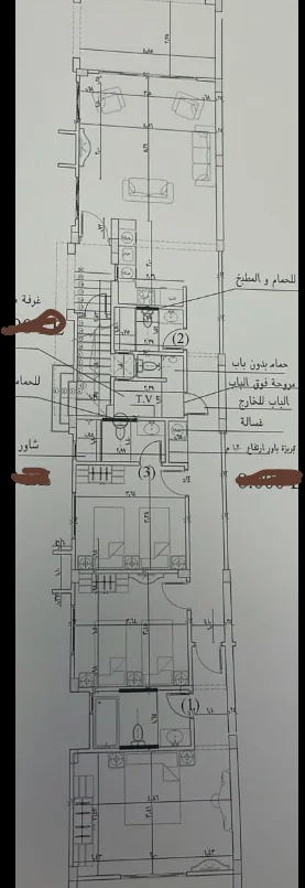 Floor plan of 150 m² chalet with a 50 m² garden and nanny's room for sale in La Vista Bay East