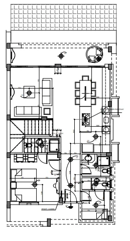 Floor plan of 220 m² 5-bedroom twin house with a 250 m² garden for sale in La Vista Ras El Hekma