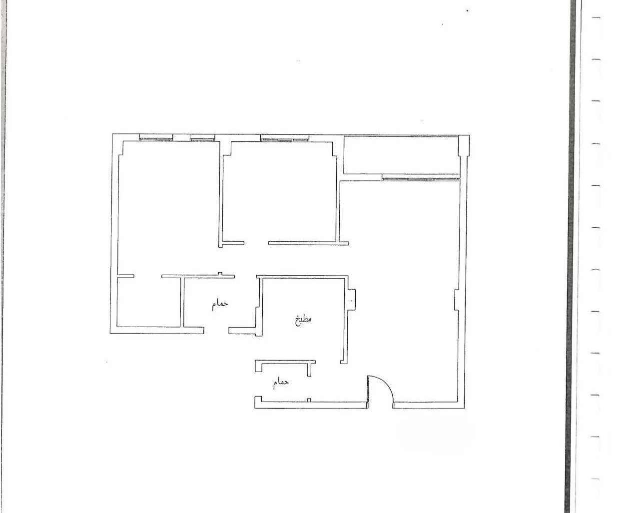 Floor plan of Fully finished 133 m² two-bedroom apartment for sale in The City of Odyssia