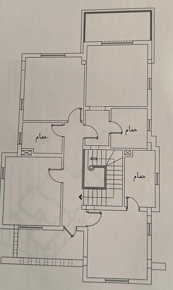 Floor plan of Furnished 257 m² villa on a 668 m² plot for sale in Amwaj