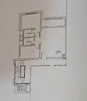 Floor plan of 100 m² two-bedroom apartment, 2027 handover, for sale in Gaia