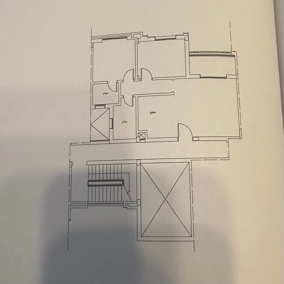 Floor plan of 116 m² penthouse with a 116 m² roof and open view for sale in Gaia