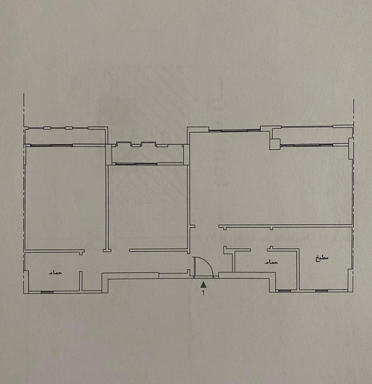 Floor plan of 130 m² fifth-floor two-bedroom apartment for sale in Green Square