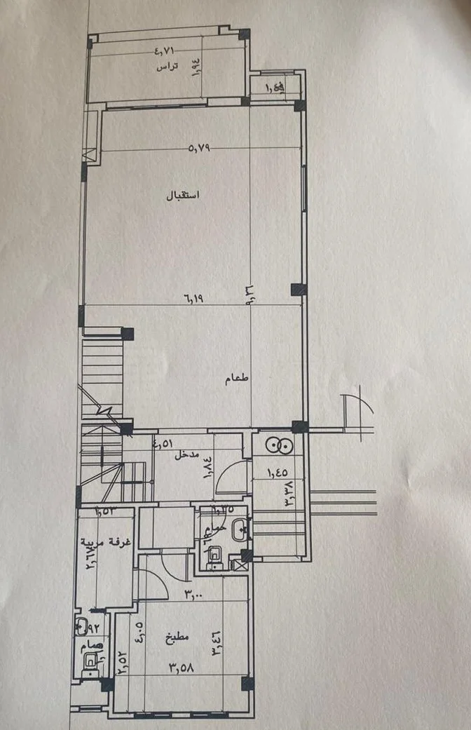 Floor plan of 264 m² four-bedroom townhouse with a 120 m² garden for sale in Green Square