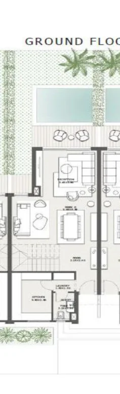 Floor plan of The Ridge townhouse, 205 m² built on land of 150 m², for sale in The City of Odyssia