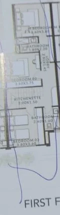 Floor plan of 205 m² townhouse on a 170 m² plot with an 8-year plan for sale in The Ridge